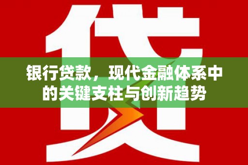 芦淞银行贷款，现代金融体系中的关键支柱与创新趋势