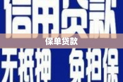 乐昌保单贷款