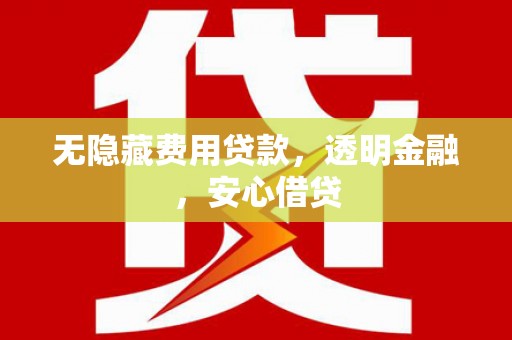 黔东南无隐藏费用贷款，透明金融，安心借贷