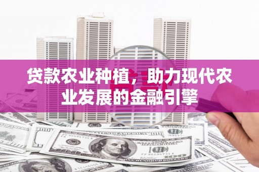 虎林贷款农业种植，助力现代农业发展的金融引擎