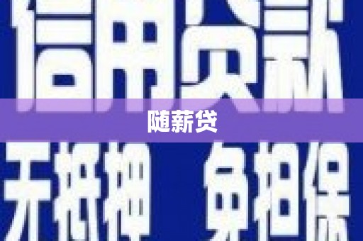 宏伟随薪贷