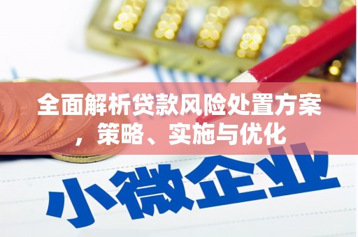 荷塘全面解析贷款风险处置方案，策略、实施与优化