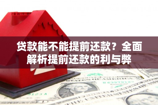 静海贷款能不能提前还款？全面解析提前还款的利与弊