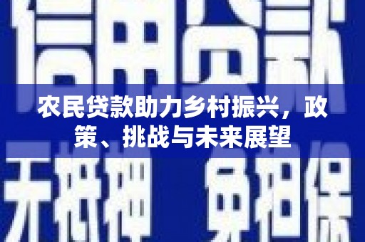 八德农民贷款助力乡村振兴，政策、挑战与未来展望